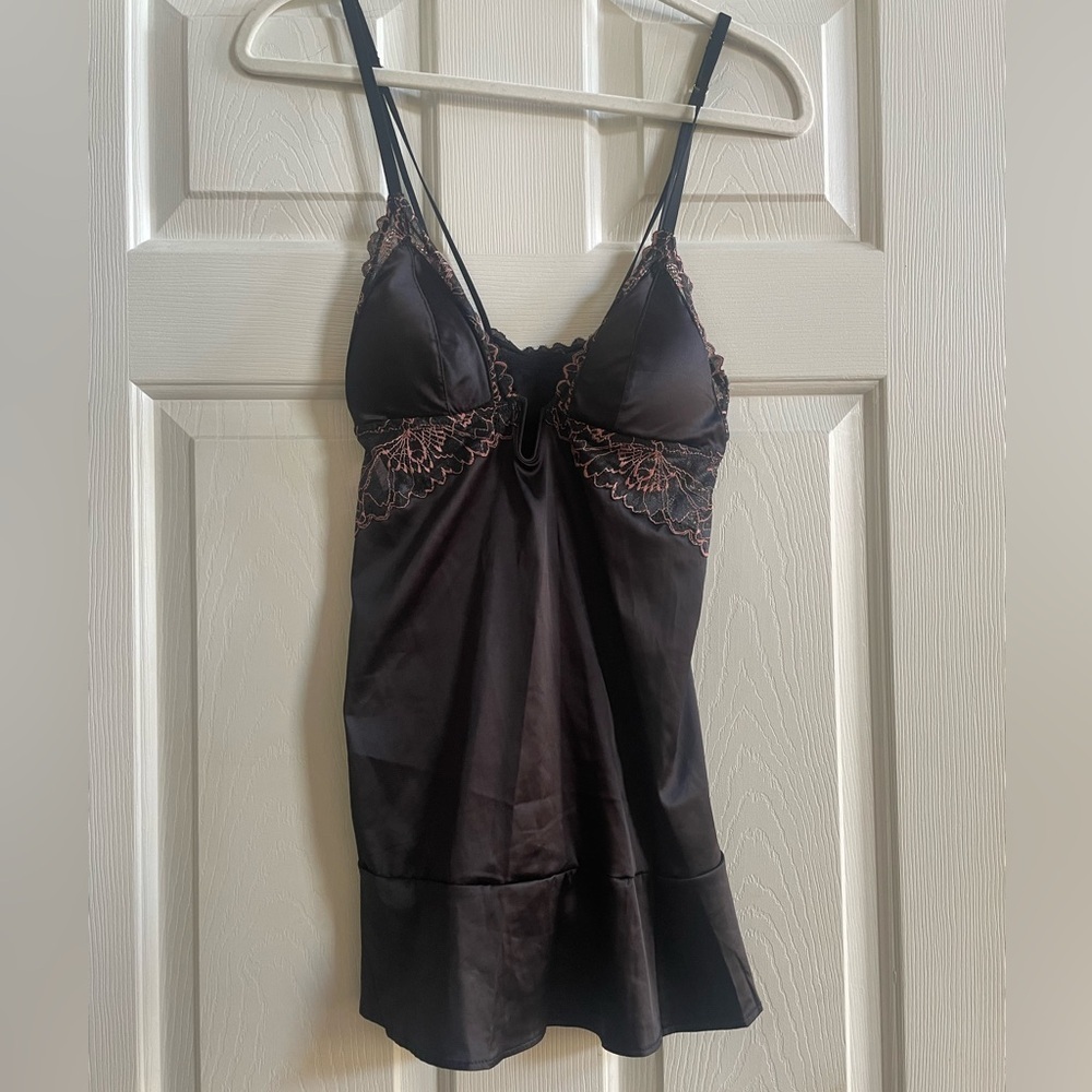 AUDEN BLACK LACE DETAILED LINGERIE SIZE XS